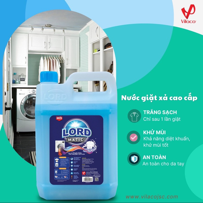 Ảnh Nước giặt Lord matic xanh (cho máy giặt cửa ngang 9.36kg 2