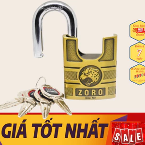 Ổ Khóa Cửa ZORO 6P Mạ Đồng Đầu Báo Thiết Kế Chống Cắt, Chống Trộm Bảo Hành 12 Tháng Lỗi Đổi Mới