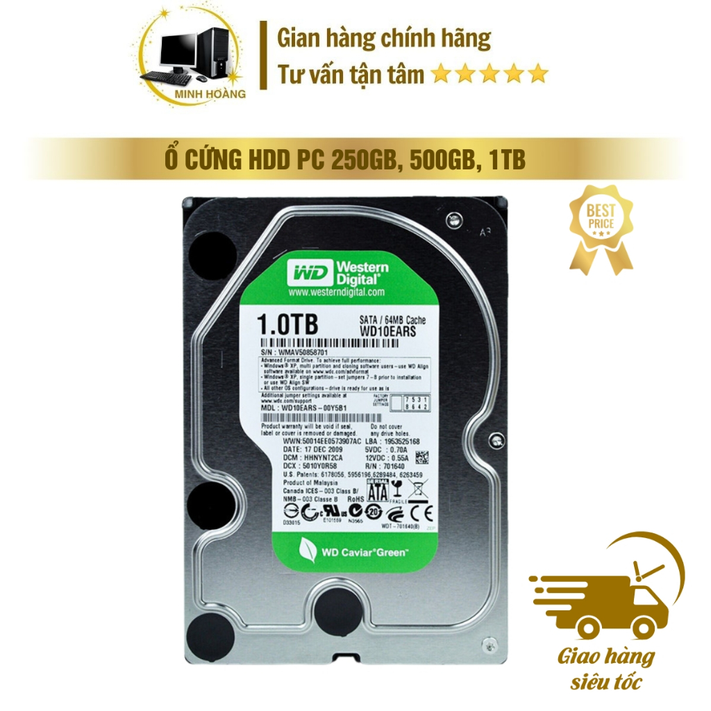 Ổ cứng HDD PC Case 500GB 1TB 2TB 3.5 inch SATA | Shopee Việt Nam