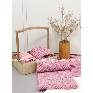 Khăn ống đan tay, Khăn ống handmade cẩn thận từng mũi