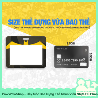 Bao Thẻ Nhân Viên Ngang Nhựa ABS Phong Cách Nhân Vật Siêu Anh Hùng Superheroes