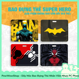 Bao Thẻ Nhân Viên Ngang Nhựa ABS Phong Cách Nhân Vật Siêu Anh Hùng Superheroes