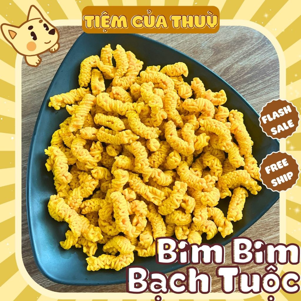 500G Snack Bạch Tuộc Nướng Cay, Bim Bim Râu Mực Cay ,(Snack Tổng Hợp ...