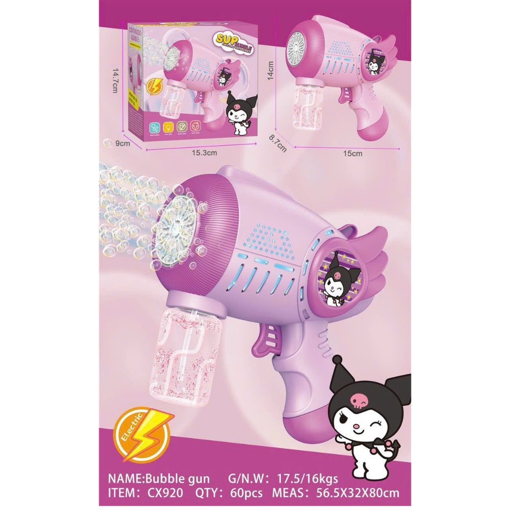 Đồ chơi xà phong bong bóng nhiều nòng cho bé 2-8 tuổi
