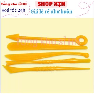 Sét 5 dụng cụ làm đất sét bằng nhựa 2 đầu  tạo hình đất sét đa dạng/Dụng cụ làm DIY/Handmade..
