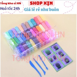 Set 36 màu đất sét siêu nhẹ tự khô loại 27/28cm đất nặn/diy/softclay