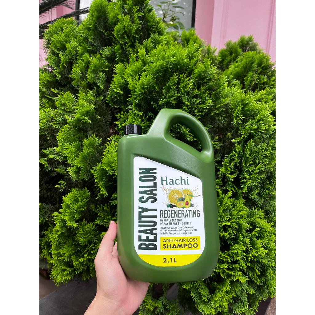 Can Dầu gội 2.1L kèm chai xả 350ml chiết xuất bơ bưởi Hachi Regenerating hỗ trợ giảm rụng, mọc tóc | BigBuy360 - bigbuy360.vn