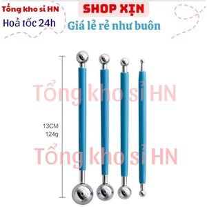 Bộ dụng cụ Fordant tạo hình đất sét chuyên dụng bằng inox bền đẹp