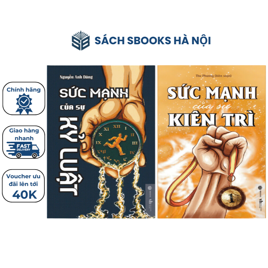 Sách Combo 2 Cuốn: Sức Mạnh Của Sự Kỷ Luật + Sức Mạnh Của Sự Kiên Trì - Sbooks Store