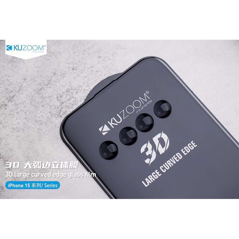Kính Cường Lực iPhone 3D LARGE CUVER KUZOOM đủ mã từ X đến 16ProMax