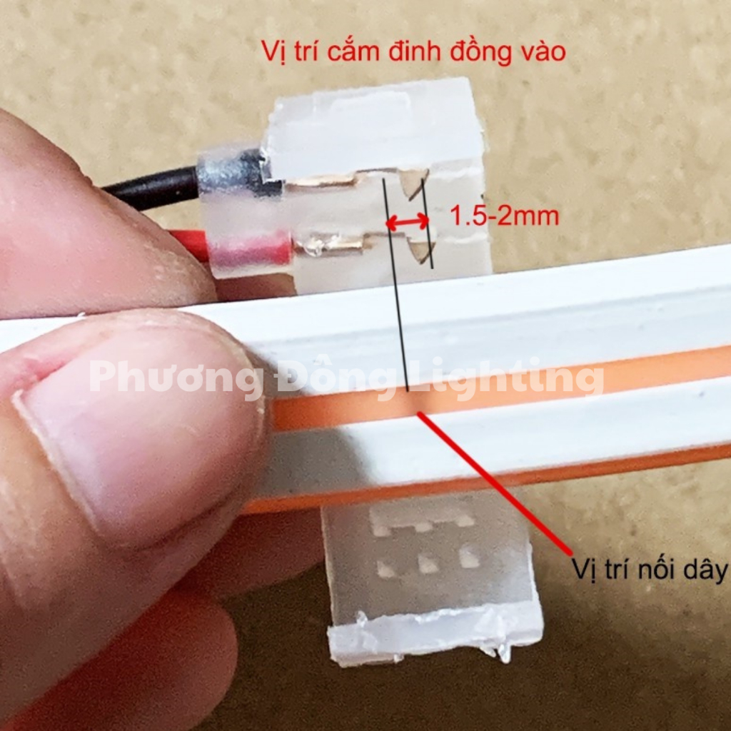 COMBO 2 Dây nối - Kẹp nối LED Neon 6x12mm Không cần hàn