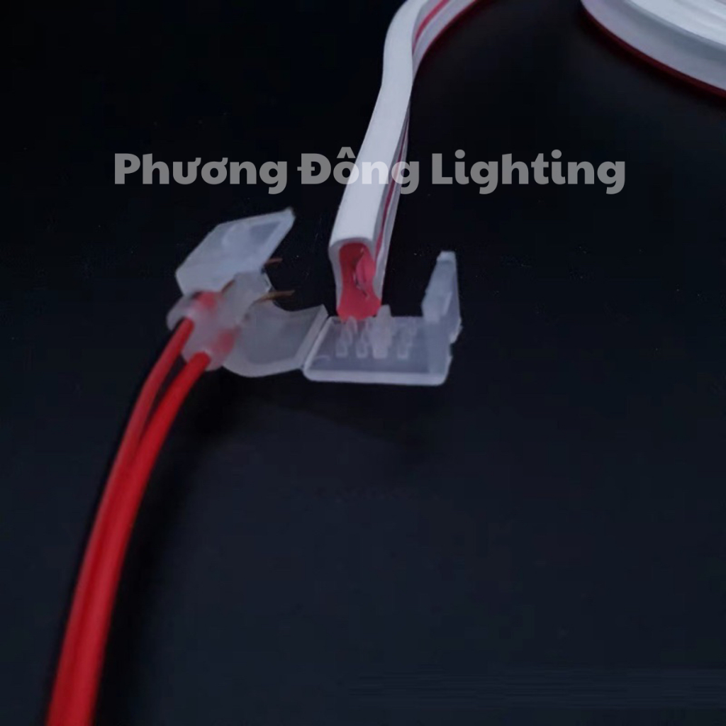 COMBO 2 Dây nối - Kẹp nối LED Neon 6x12mm Không cần hàn