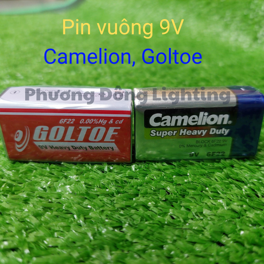 Pin 9V GOLTOE , Camelion giá sỉ GIÁ 2 VIÊN