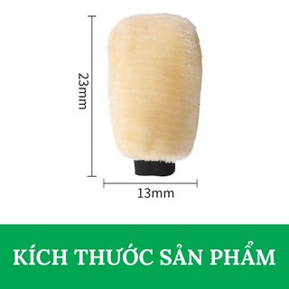 Bao Tay Rửa Xe Lông Cừu 2 MẶT VERSION 4 Mềm Mại Vệ Sinh Ô Tô Xe Máy Tiện Lợi – 1 Chiếc