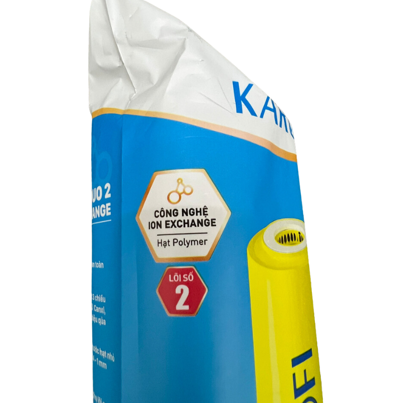 Lõi Lọc Nước Số 2 Cation Ion Exchange Karofi Xử Lý Nước Cứng Chứa Nhiều Kim Loại Nặng Dùng Cho Máy Lọc Nước RO