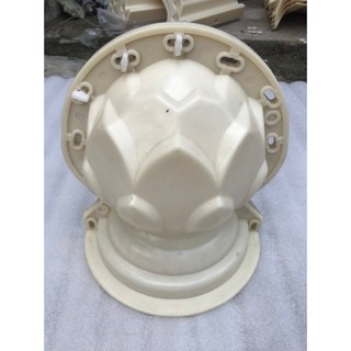 Khuôn đúc bê tông mẫu búp sen gắn đầu cột, nhựa abs, kích thước thành phẩm 30x23.