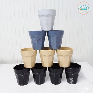 [Kho Sỉ] Ly trà đá nhựa Melamine kích thước Ø8.6 x 9.2cm 250ml 4 màu - HHome