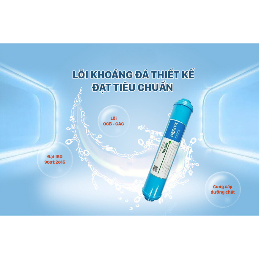 Lõi Lọc Nước Số 6- Mineral Karofi  Chức Năng Bổ Sung Khoáng Chất, Nâng Cao pH, Làm Vị Nước Ngọt Hơn- Hàng chính Hãng