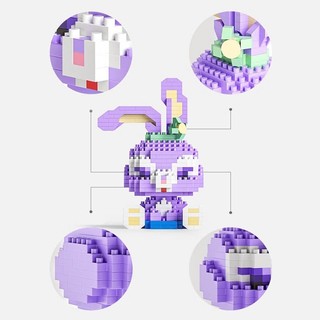 Bộ Mô Hình Đồ Chơi Lắp Ráp Xếp Hình 3D Cao Cấp Hoạt Hình Mini Đáng Yêu Cho Bé Phát Triển Kỹ Năng, Sáng Tạo 89042
