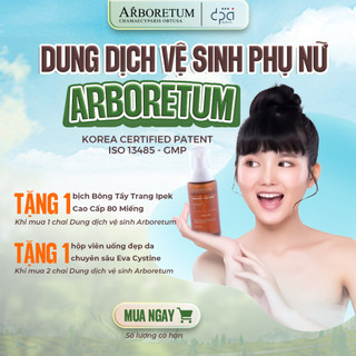 Dung Dịch Vệ Sinh Phụ Nữ Arboretum Dạng Bọt Dịu Nhẹ Làm Sạch Và Kháng Khuẩn Nấm Ngăn Mùi 80ml