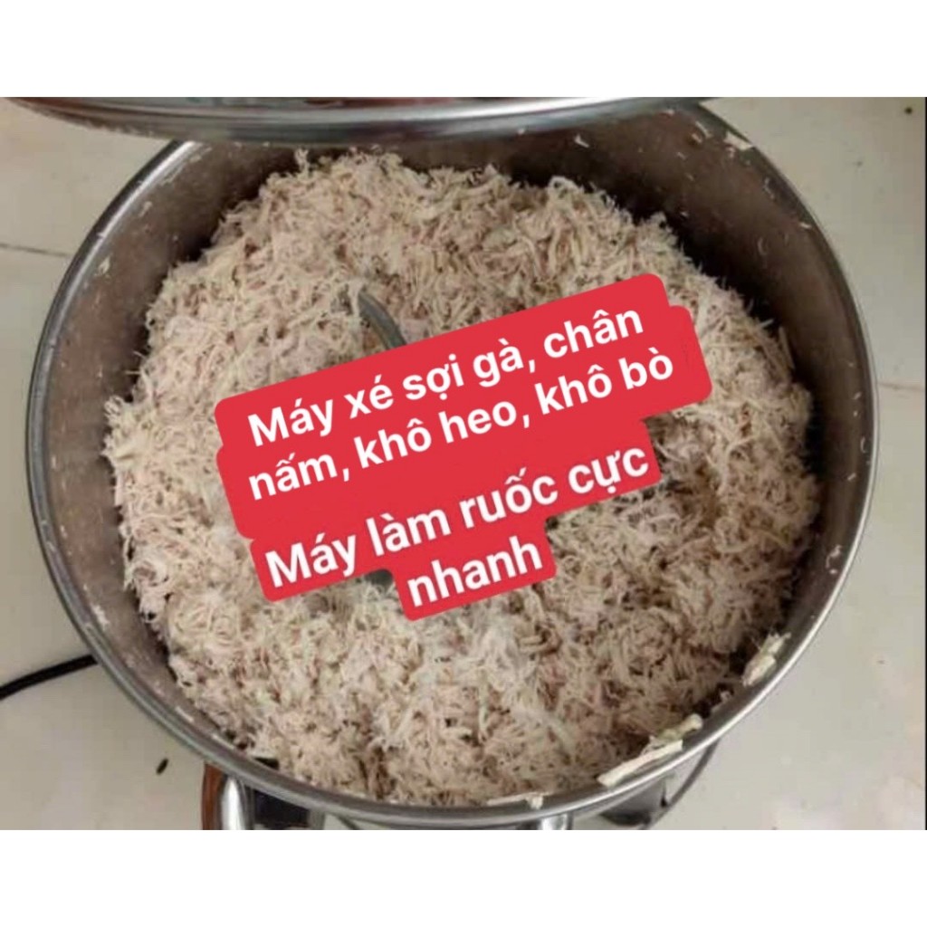 Máy làm ruốc. Cối xay thịt làm chà bông ruốc, xay thực phẩm thịt cá rau củ