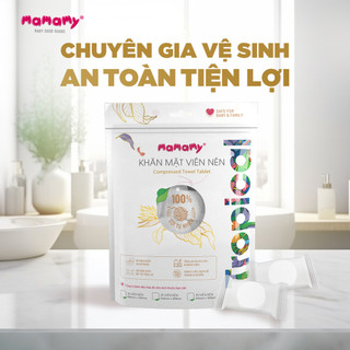 Khăn Mặt Viên Nén Mamamy Tropical 25 viên 24x20 cm