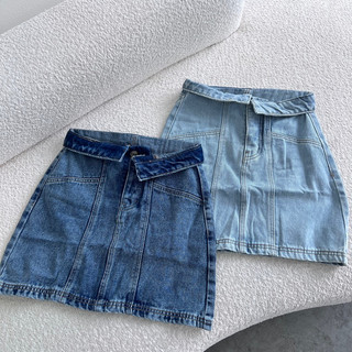 MIDDUA - VJ028 Skirt denim lưng kiểu