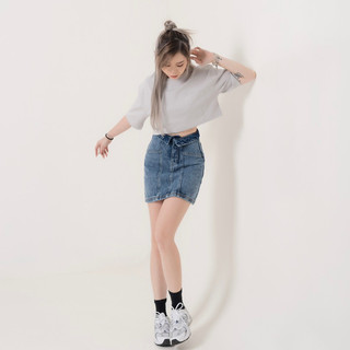 MIDDUA - VJ028 Skirt denim lưng kiểu