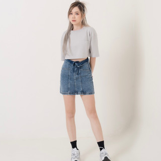 MIDDUA - VJ028 Skirt denim lưng kiểu