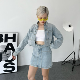 MIDDUA - VJ028 Skirt denim lưng kiểu