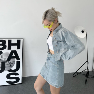 MIDDUA - VJ028 Skirt denim lưng kiểu
