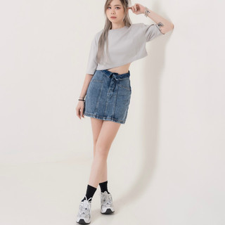 MIDDUA - VJ028 Skirt denim lưng kiểu