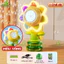 Máy Bắn Bong Bóng BỐ KHỦNG LONG Hoa Hướng Dương 7 Màu Cầm Tay Tự Động 3 Chế Độ Súng Bắn Bong Bóng Cho Bé