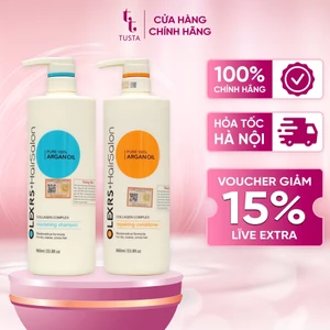 Bộ dầu gội xả Olexrs + Hair Salon cho tóc khô hư tổn phục hồi tóc hư tổn, giúp tóc dày khỏe, óng mượt