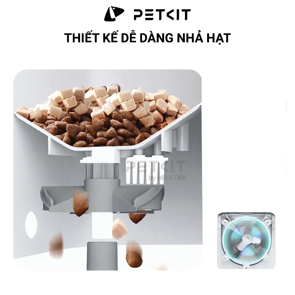 Ảnh Máy Ăn, Máy Nhả Hạt Cho Mèo Chó PETKIT YUMSHARE SOLO 3L có Camera Điều khiển từ xa qua APP thông minh 3