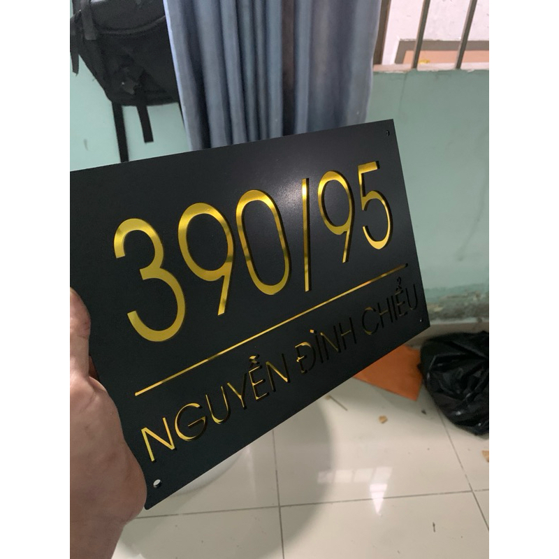 Biển số nhà. Bảng số nhà. Đặt hàng theo yêu cầu.bs34
