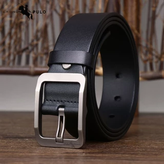 Thắt lưng quần nam Pulo PL01 dây nịt nam bảng 3.5cm da PU thời trang phong cách đàn ông mạnh mẽ độc lập