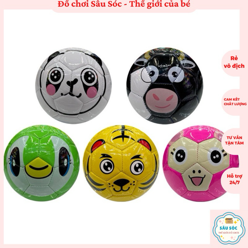 Bóng Đá Trẻ Em Số 2/3/4 Chất Liệu Da Bóng, Mềm Mại, An Toàn Cho Bé Từ 1 Đến 12 Tuổi Tập Vận Động Phản Xạ