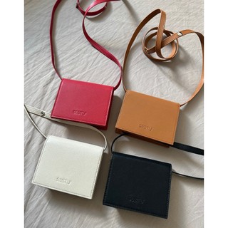 Túi da nhỏ đeo chéo nam nữ handmade tini bag 98stu.