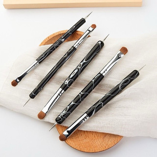 Cọ fen đầu móng - cọ chùi viền móng 2 đầu đủ size