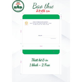 Bao thư thông dụng cho văn phòng chuẩn chọn size A4-A5-A6-Block 1-100 thư-sản xuất theo thiết kế