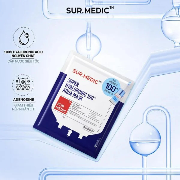 Mặt Nạ Trắng Da Sur.Medic Bright Glutathione Mask 1 Miếng Bản Mới 30g