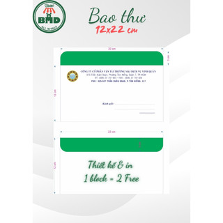 Bao thư thông dụng cho văn phòng chuẩn chọn size A4-A5-A6-Block 1-100 thư-sản xuất theo thiết kế