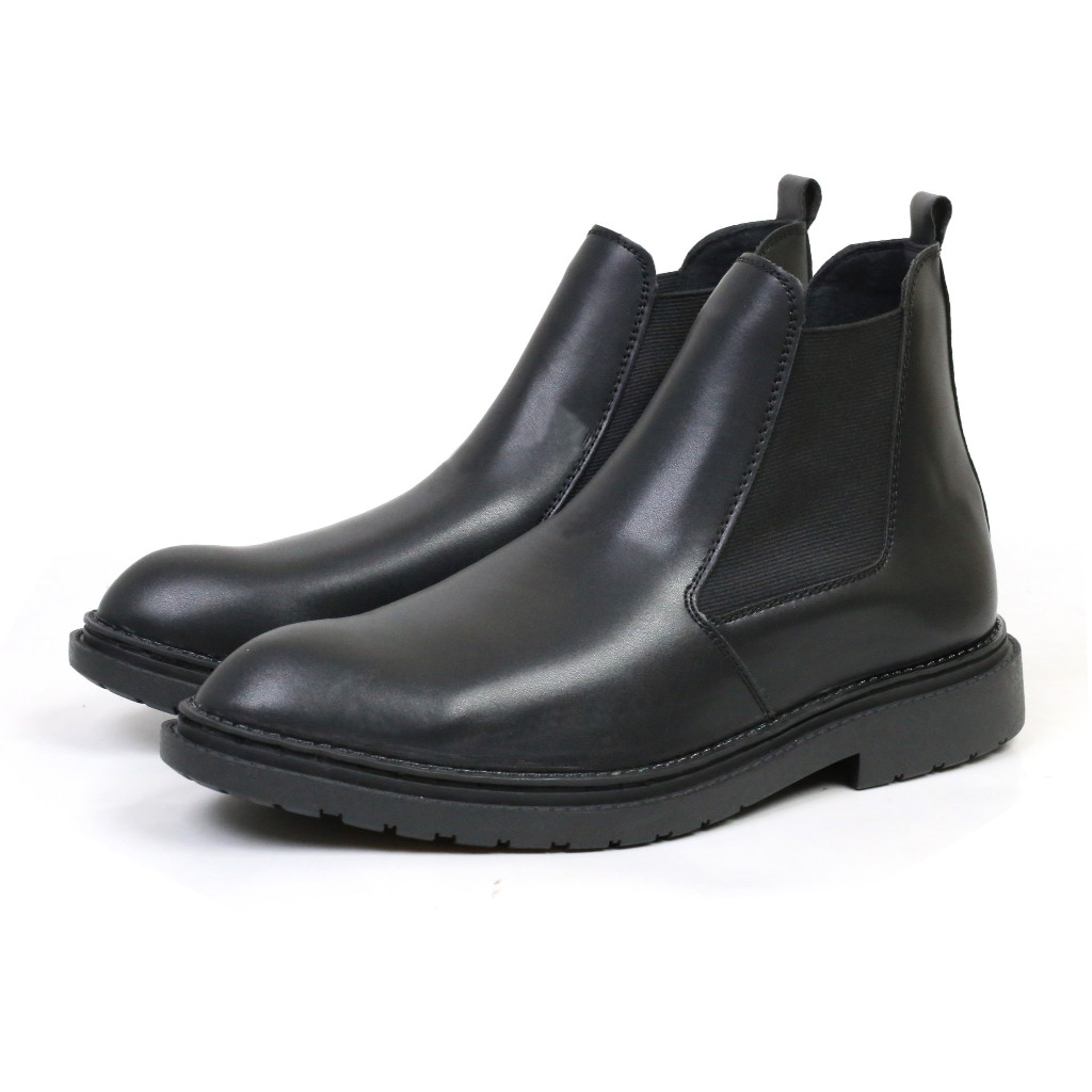 Giày da chelsea boots Inichi G1222 da loại tốt, đế cao 2 tầng