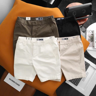 Quần short kaki nam lưng thun Dusty Tailor chính hãng, quần lửng nam form trên gối, vải cotton co giãn 4 chiều