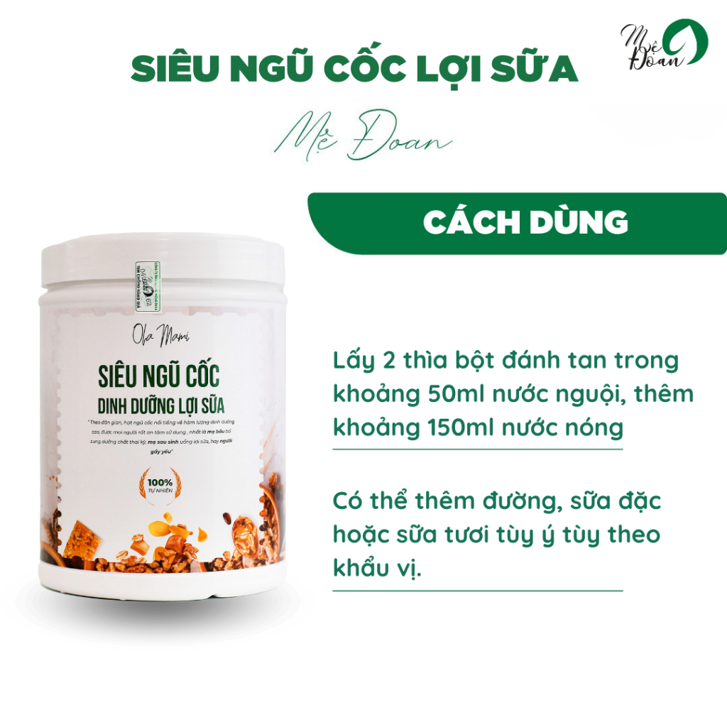 Ảnh Ngũ cốc lợi sữa bổ sung chất dinh dưỡng cho mẹ bầu và mẹ cho con bú 450g Mệ Đoan 4