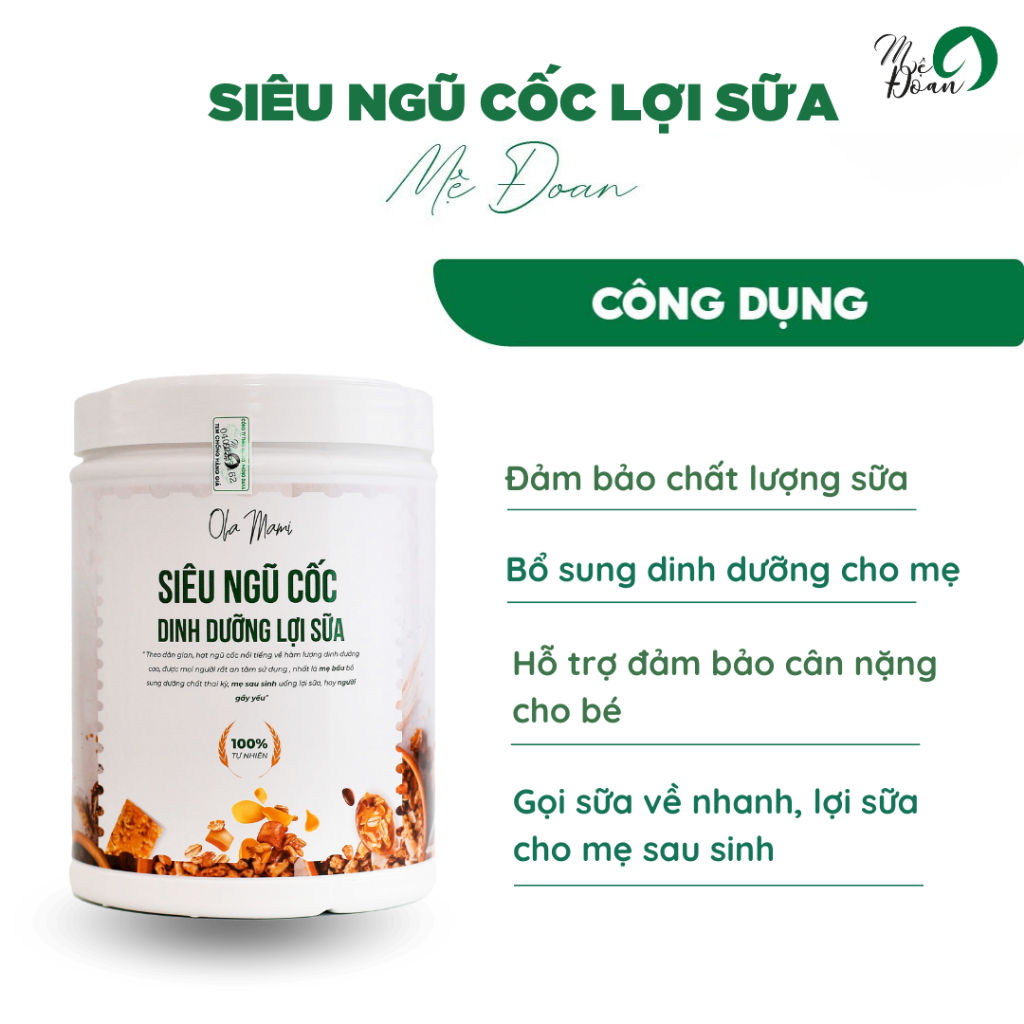 Ảnh Ngũ cốc lợi sữa bổ sung chất dinh dưỡng cho mẹ bầu và mẹ cho con bú 450g Mệ Đoan 2