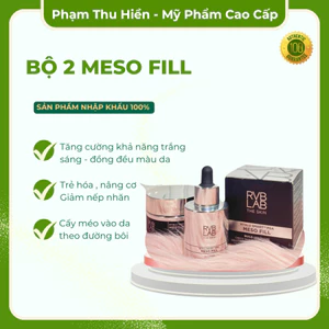 BỘ MESO FILL - Nâng Cơ, Trẻ Hóa Da, Trắng Da RVBLAB Nhập Khẩu Từ Ý (Serum/ Kem dưỡng)