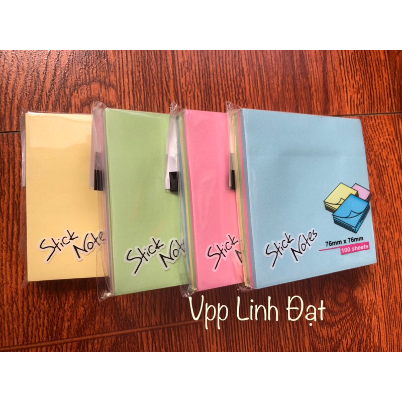 Combo 2 tập giấy nhớ văn phòng, giấy ghi chú, giấy note các màu các cỡ ...