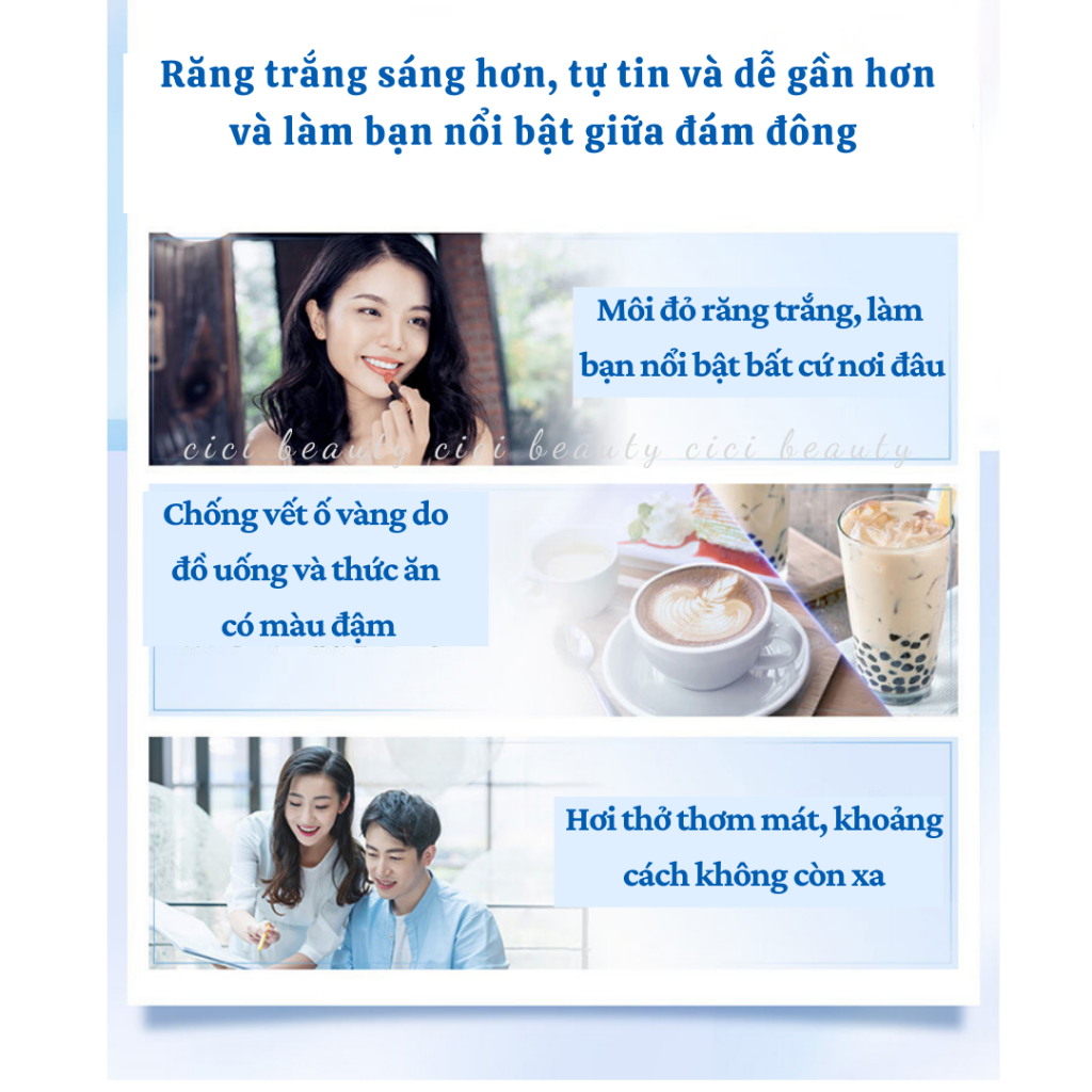 Kem đánh răng Crest Hoa Anh Đào, Quả Đào bản Trung 120g - Giúp răng trắng sáng và hơi thở thơm mát